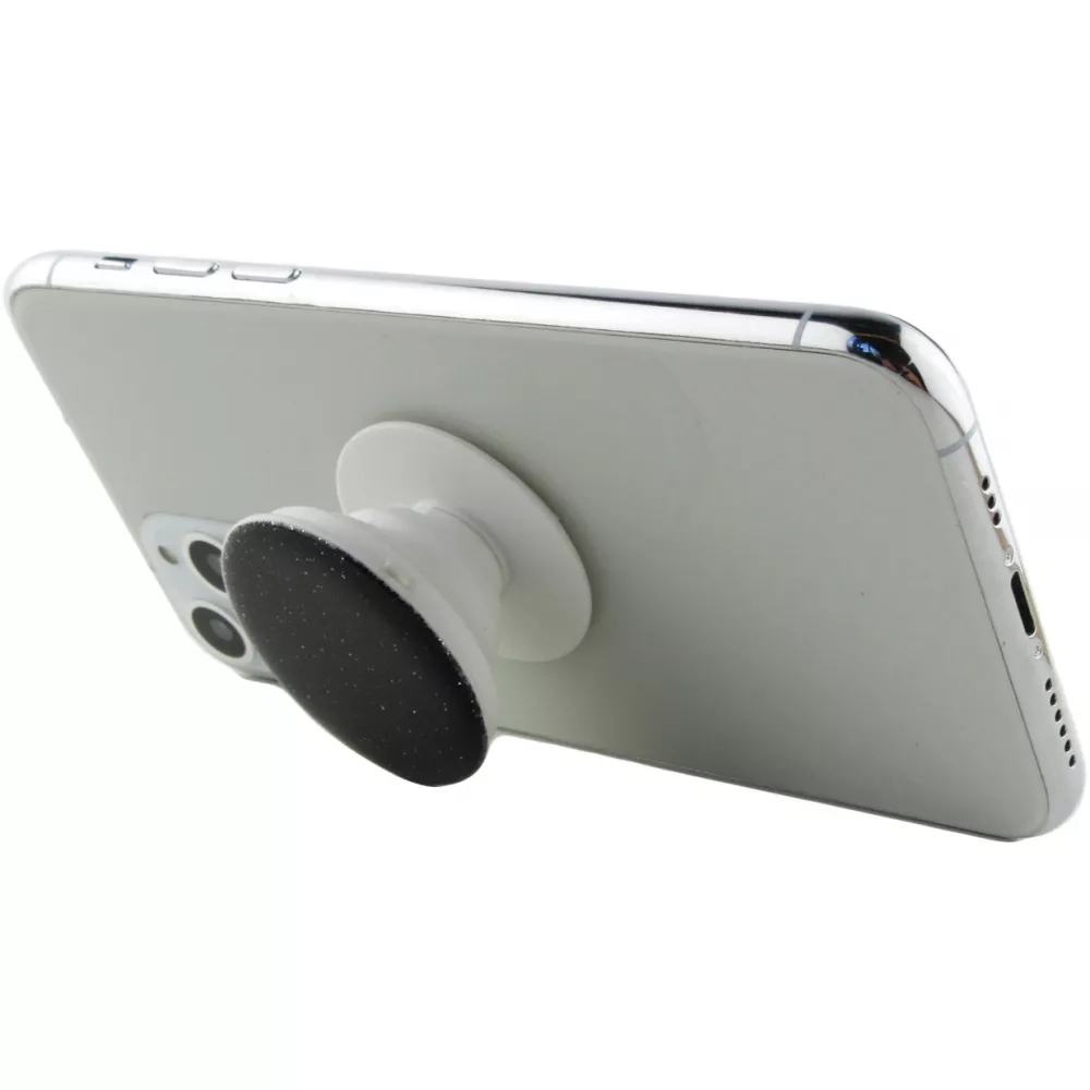 Pop Socket 3D Paillettes - Support de doigt interchangeable pour Smartphone / Tablettes - Or