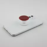 Pop Socket 3D Paillettes - Support de doigt interchangeable pour Smartphone / Tablettes - Rouge