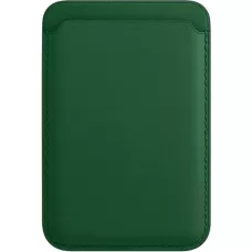 Magnetischer Kartenhalter Wallet Leder - Kompatibel mit Apple MagSafe - Grün