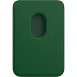 Magnetischer Kartenhalter Wallet Leder - Kompatibel mit Apple MagSafe - Grün