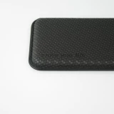 Porte-cartes magnétique wallet effet carbone - Compatible avec Apple MagSafe - Noir