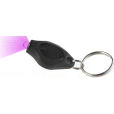 Porte-clés / bijoux universel - Lampe UV (Ultra Violet)  - Noir