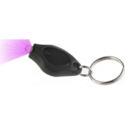 Porte-clés / bijoux universel - Lampe UV (Ultra Violet)  - Noir