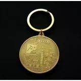 Schlüsselanhänger Bitcoin Münze Token Krypto Kult - Gold