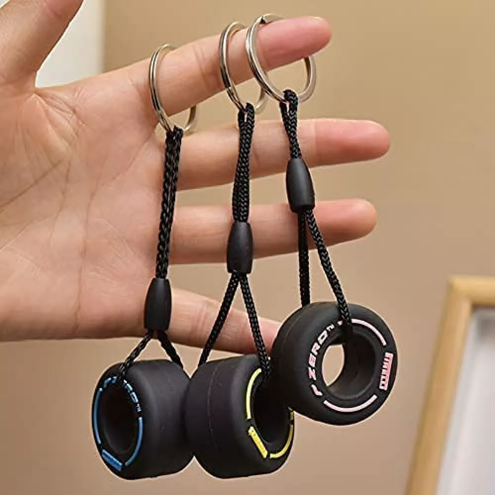 Porte-clés / bijoux universel - Pneu "P Zero" Pirelli F1 Sport - Rouge