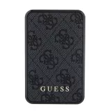 PowerBank Guess compacte 10000mAh en toile similicuir avec monogramme chargeur portable et indicateur autonomie - Gris