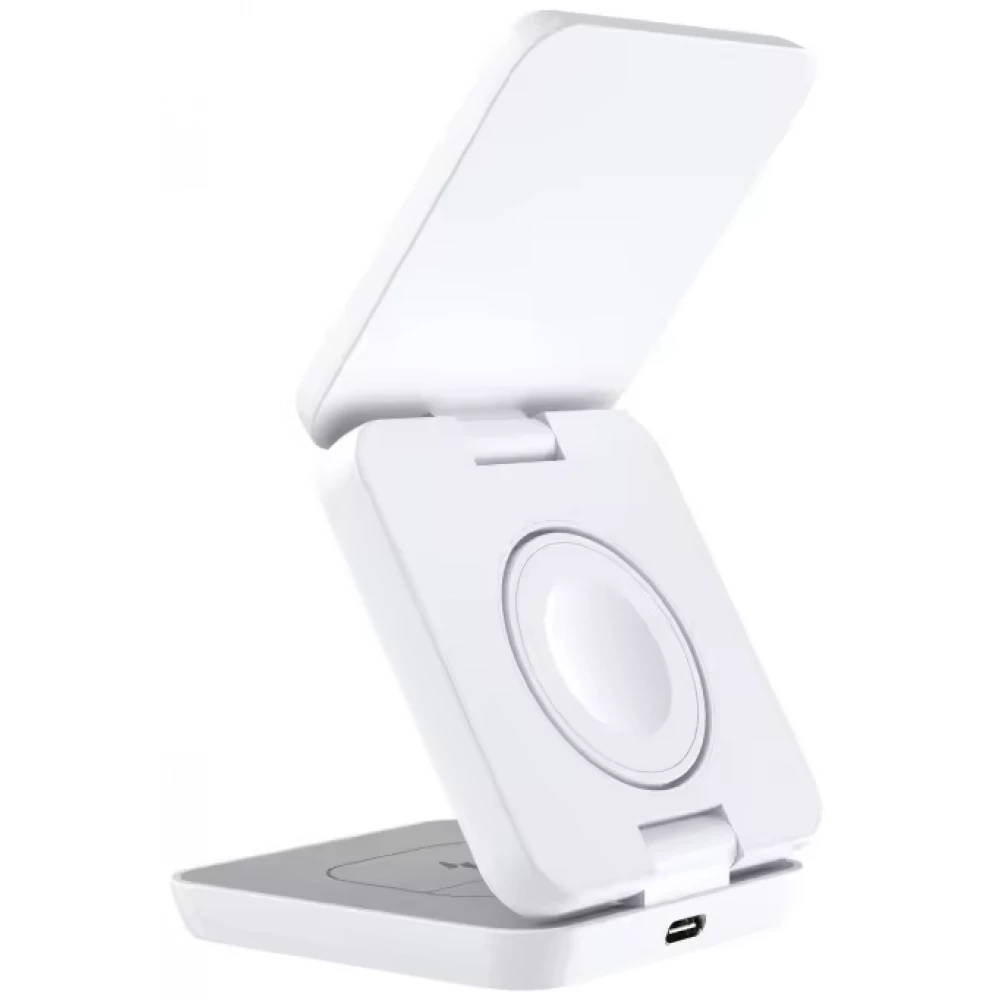 PowerSafe station de charge 3 en 1 compacte MagSafe (iPhone, Apple Watch, AirPods) - Blanc