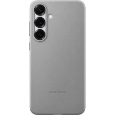 Galaxy S25+ Case H&uuml;lle - Premium Vegan Leder Backcover Kindsuit - Grau