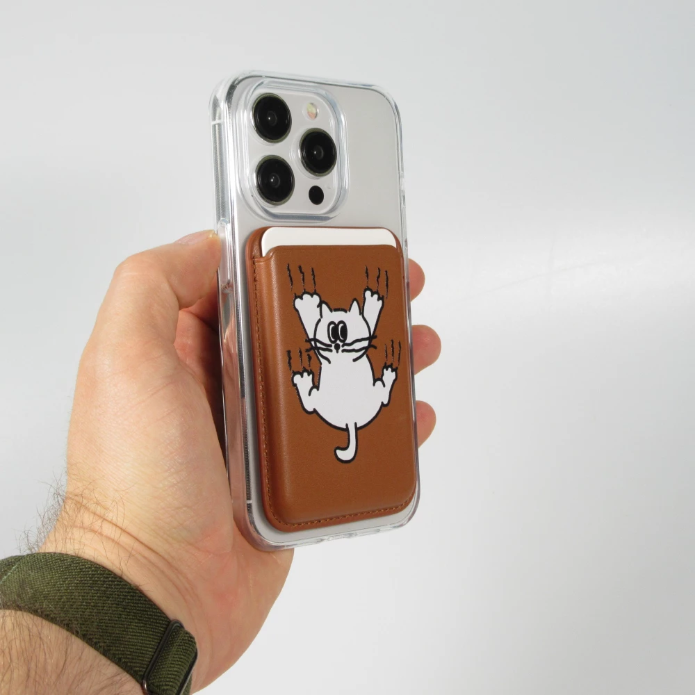 Porte-cartes premium magnétique avec aimants forts - Compatible avec Apple MagSafe  - Design nr 3