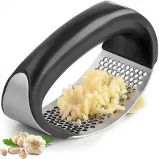 Presse à ail en acier inoxydable, hachoir à bascule, coupeur outil pour cuisine