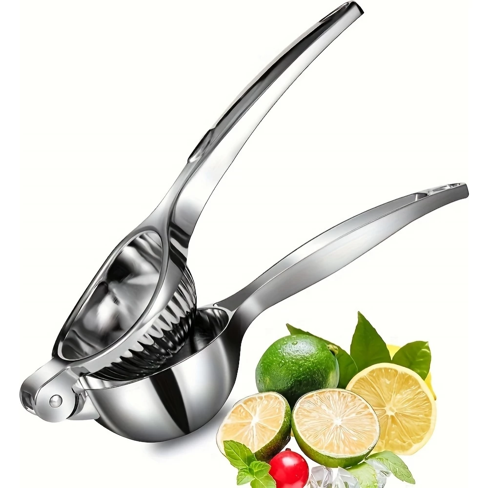 Presse agrume manuel en acier inoxydable pour citron et lime - Argent