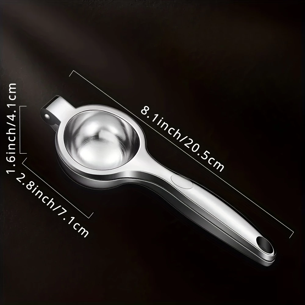 Presse agrume manuel en acier inoxydable pour citron et lime - Argent