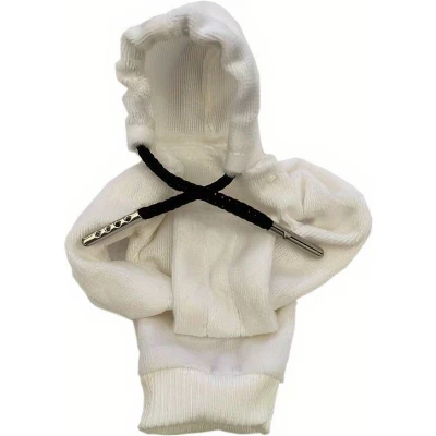 Universeller und dekorativer Mode-Kaputzenpullover - Jacke f&uuml;r Gangschalter im Fahrzeug - Weiss