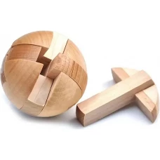 Holzpuzzle Kugel - Magischer Ball Gedächtnisspielzeug, stimulierendes Spielzeug - Braun
