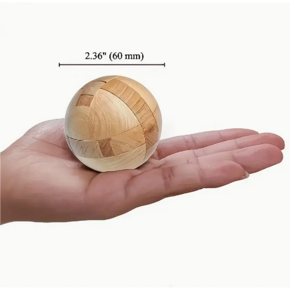 Holzpuzzle Kugel - Magischer Ball Gedächtnisspielzeug, stimulierendes Spielzeug - Braun