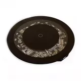 Qi Chargeur sans fil 15W design transparent ultra-fin - Noir