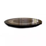 Qi Chargeur sans fil 15W design transparent ultra-fin - Noir