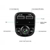 Récepteur Bluetooth X8 - Receiver audio pour voiture MP3 Player avec 3.1 USB Fast Charge - Noir