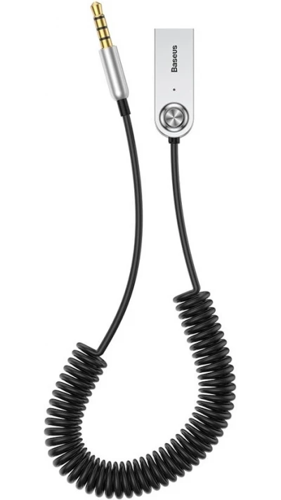 R&eacute;cepteur audio Bluetooth 5.0 Baseus BA01 adaptateur c&acirc;ble AUX jack - Noir