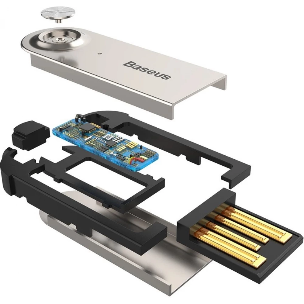 Baseus BA01 Bluetooth 5.0 KFZ Audioempf&auml;nger AUX Kabel Adapter f&uuml;r Audioger&auml;t - Schwarz