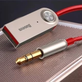 Baseus BA01 Bluetooth 5.0 KFZ Audioempf&auml;nger AUX Kabel Adapter f&uuml;r Audioger&auml;t - Schwarz