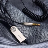Baseus BA01 Bluetooth 5.0 KFZ Audioempf&auml;nger AUX Kabel Adapter f&uuml;r Audioger&auml;t - Schwarz