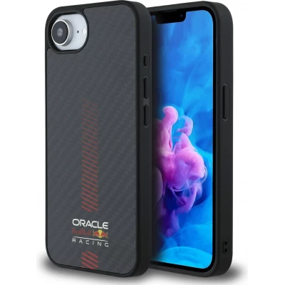 Coque iPhone 17e / 16e - Red Bull Racing Carbon Powerbar MagSafe - Noir