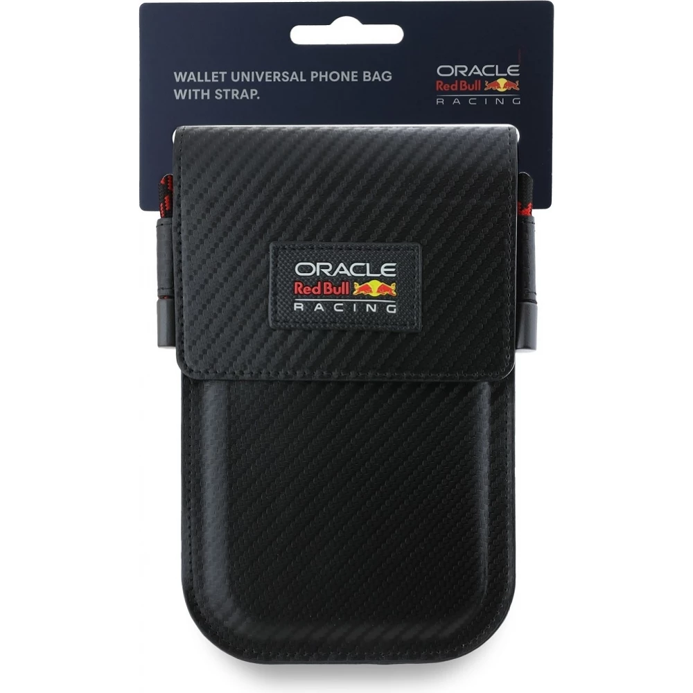 Red Bull Racing pochette universelle look carbon - Noir