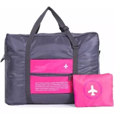 Sac d'appoint de voyage pliable et waterproof 32L de capacité - Rose