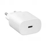 Samsung Chargeur secteur et de voyage 25W adaptateur USB-C + câble de charge 1 mètre USB-C vers USB-C - Blanc
