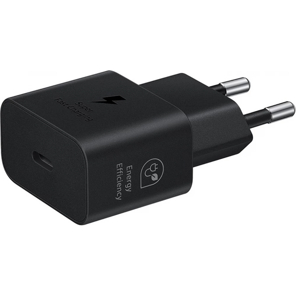Samsung Chargeur secteur et de voyage 25W adaptateur USB-C + câble de charge 1 mètre USB-C vers USB-C - Noir