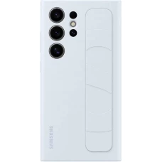 Galaxy S24 Ultra Case H&uuml;lle - Samsung Ergonomische Standh&uuml;lle mit integriertem St&auml;nder - Hellblau