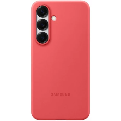 Galaxy S25 Case H&uuml;lle - Samsung Original Silikon - Rot