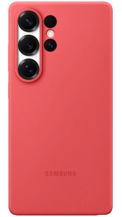 Galaxy S25 Ultra Case H&uuml;lle - Samsung Original Silikon - Rot