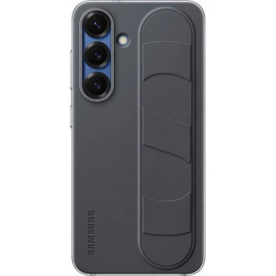 Coque Samsung Galaxy S25 - Samsung original Standing Grip Cover avec support - Noir