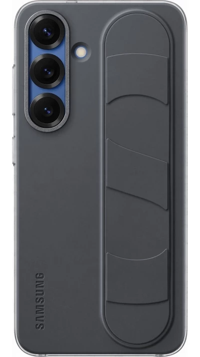 Coque Samsung Galaxy S25 - Samsung original Standing Grip Cover avec support - Noir