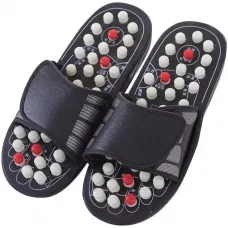 Sandales de podologie confortables avec semelle d'acupuncture noire - 42/43