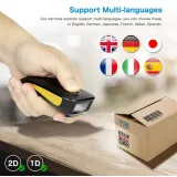Scanner à main portable 1D - 2D Bluetooth - 2.4G sans fil scanner QR-codes et code-barres