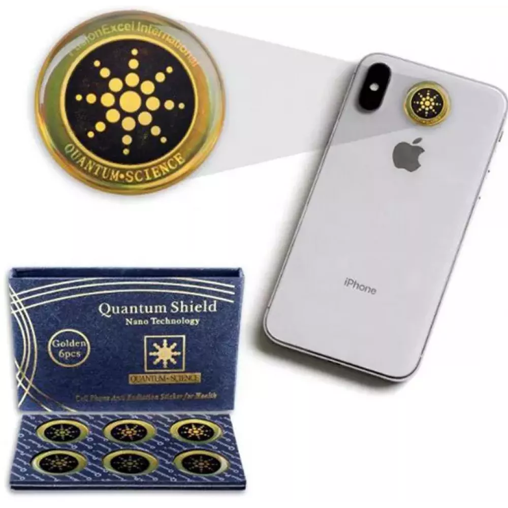 Set de 6 pastilles patch autocollant anti-ondes et antiradiations pour téléphone