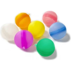 Bombes à eau en silicone (set de 7 pièces) réutilisables avec fermeture magnétique - Multicolor
