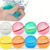 Bombes à eau en silicone (set de 7 pièces) réutilisables avec fermeture magnétique - Multicolor