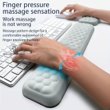 Set repose-poignets en mousse à mémoire de forme ergonomique et souple pour clavier et souris - Noir
