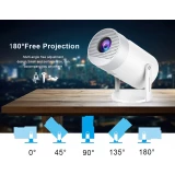 Smart Projecteur HD MG50 Multimédia LED Home Cinema avec Screen Mirroring (Android 12, Wi-Fi 6)