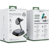 3 in 1 Acefast E16 15W induktive Ladestation Schnellladung für iPhone / AirPods / Apple Watch - Schwarz