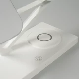 Station de charge magn&eacute;tique 5 en 1 Chargement sans fil 15W avec MagSafe - Contr&ocirc;le tactile - Veilleuse LED - Blanc