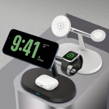 MagSafe 3-in-1 Ovaler Ladegerät für iPhone und Apple Watch - Schwarz