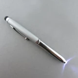 Universal präzisions Stylus - Touch-Pen für Touchscreens inkl. Kugelschreiber & LED 3 in 1