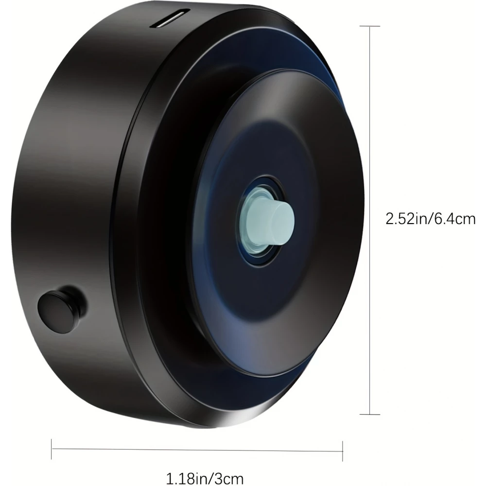 Support Téléphone Magnétique 360° Rotatif Compatible MagSafe pour écrans et surfaces lisses - Noir