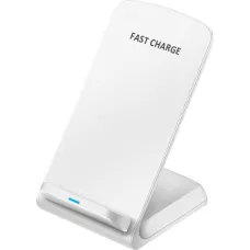 Universeller wireless Handyhalter QI - Kabellose Ladestation Fast Charge - Weiss