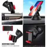 Universal-Handyhalter mit Saugnapf-System aus Silikon, 360 Grad drehbar, Clip